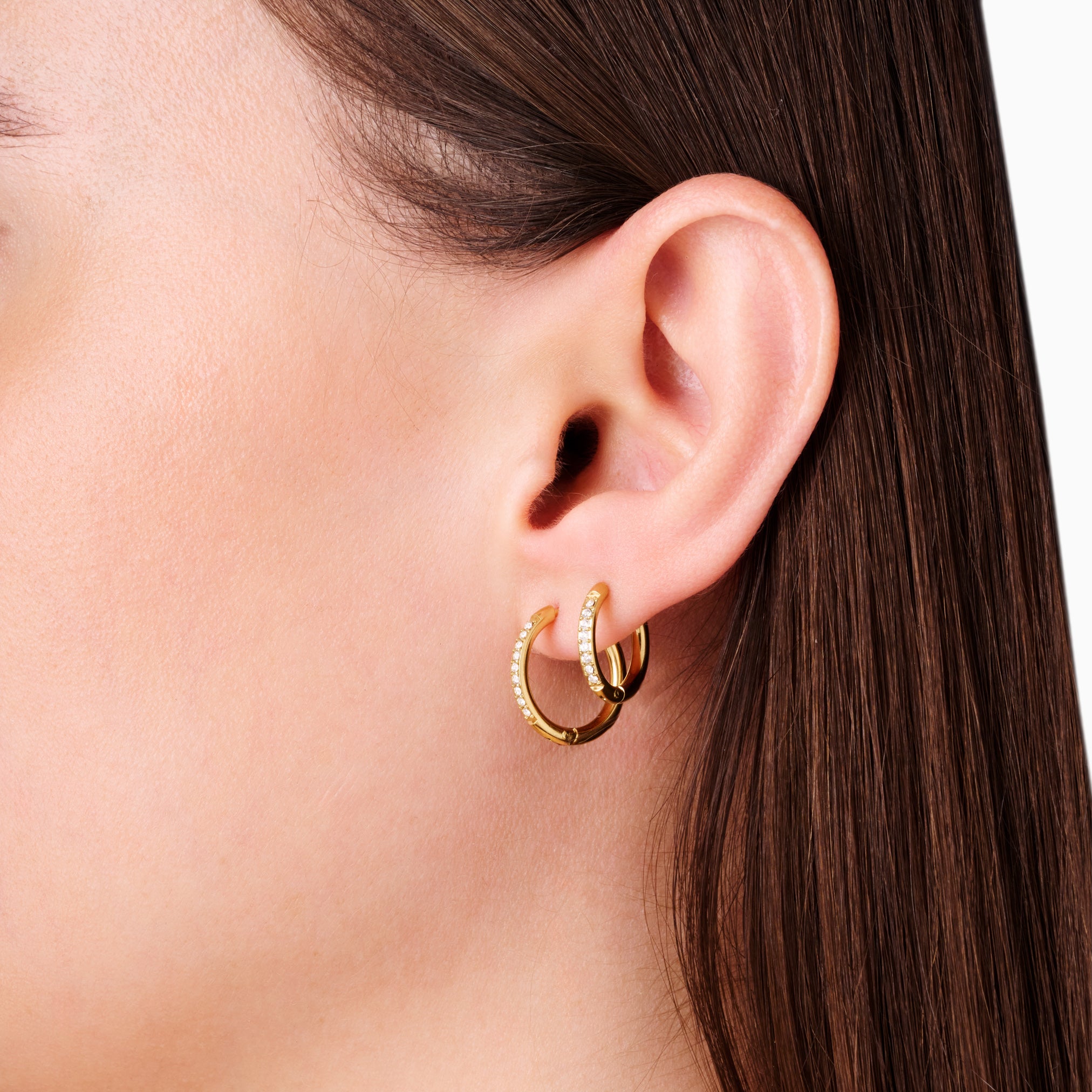 LOLA HUGGIE 3 PAIR EARRING SET