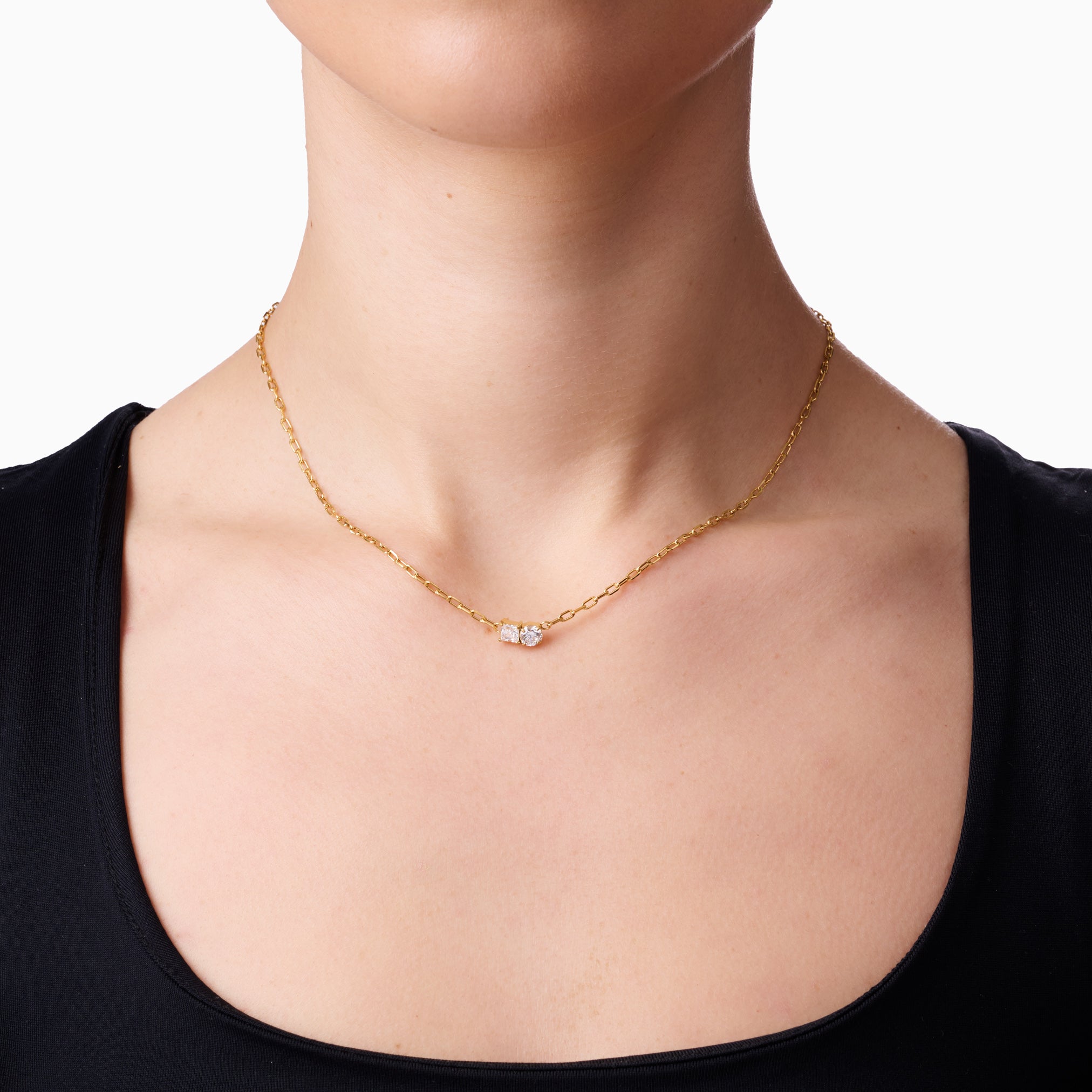 DUAL SPARKLE NECKLACE