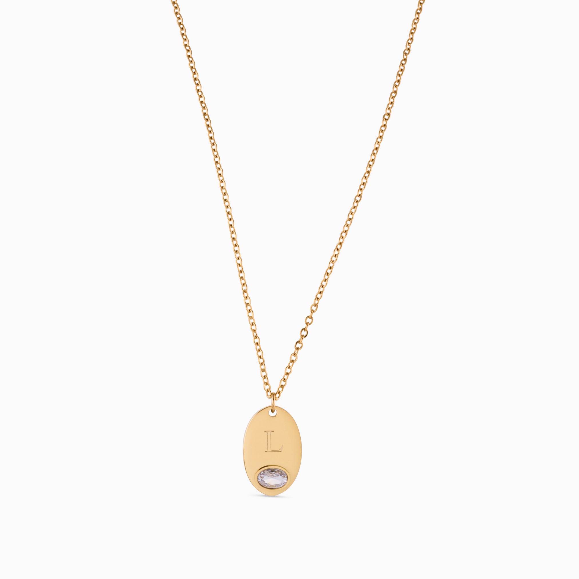 THE PROMISE OVAL ENGRAVABLE NECKLACE