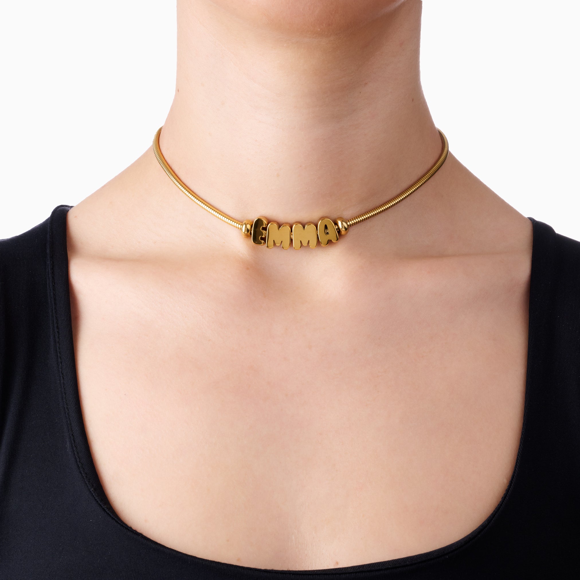 BUBBLE NAME NECKLACE