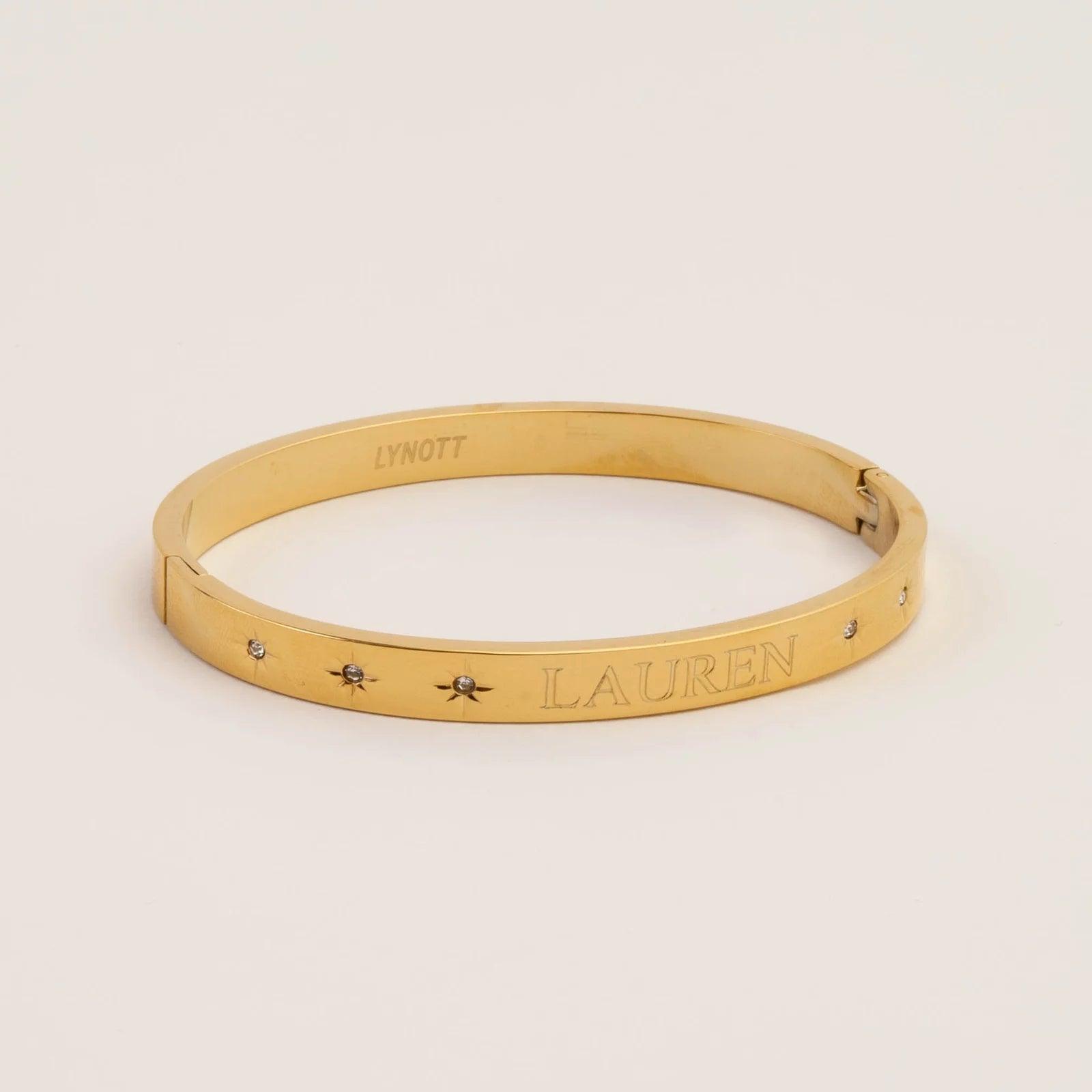 ENGRAVABLE NORTH STAR BANGLE