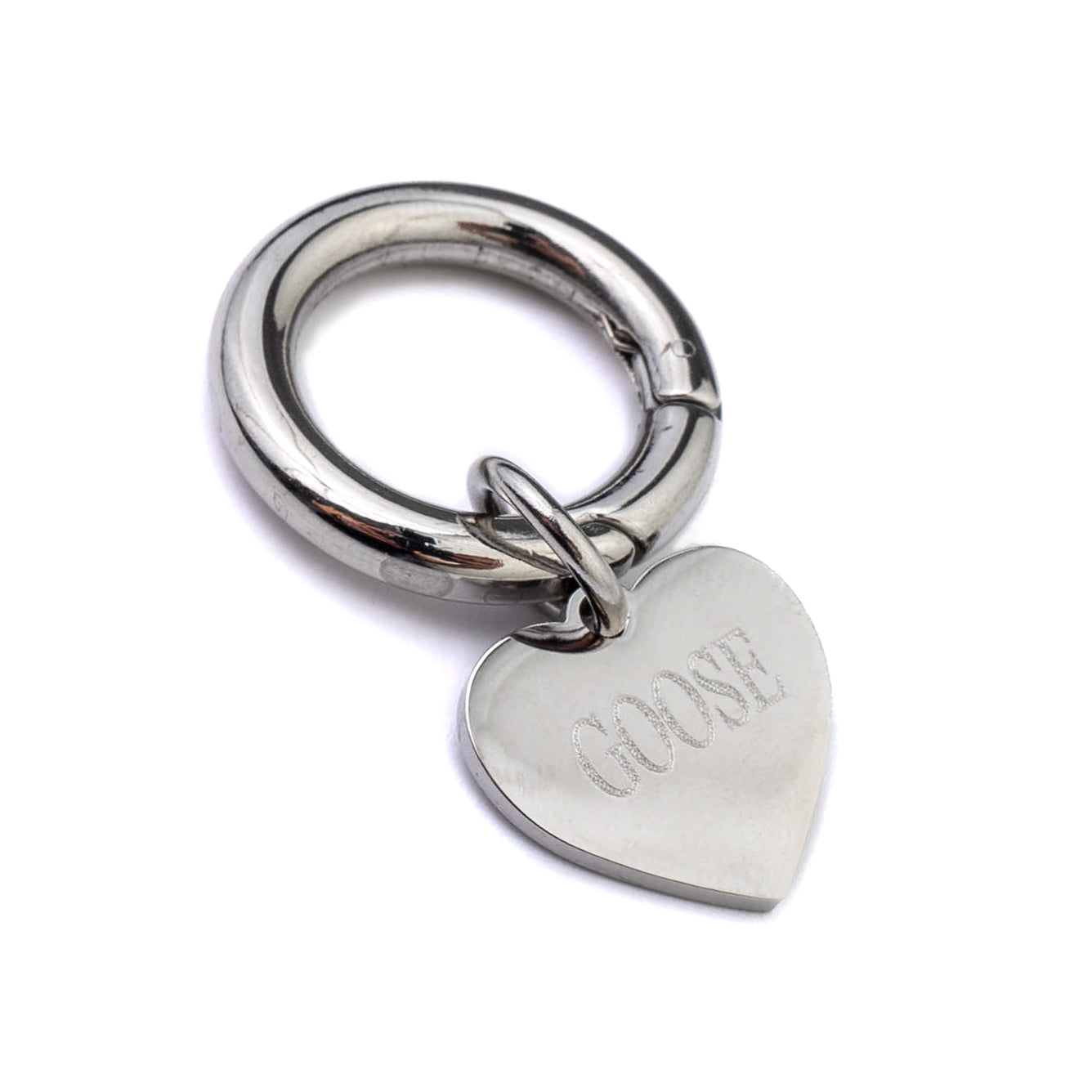 ENGRAVABLE HEART DOG TAG