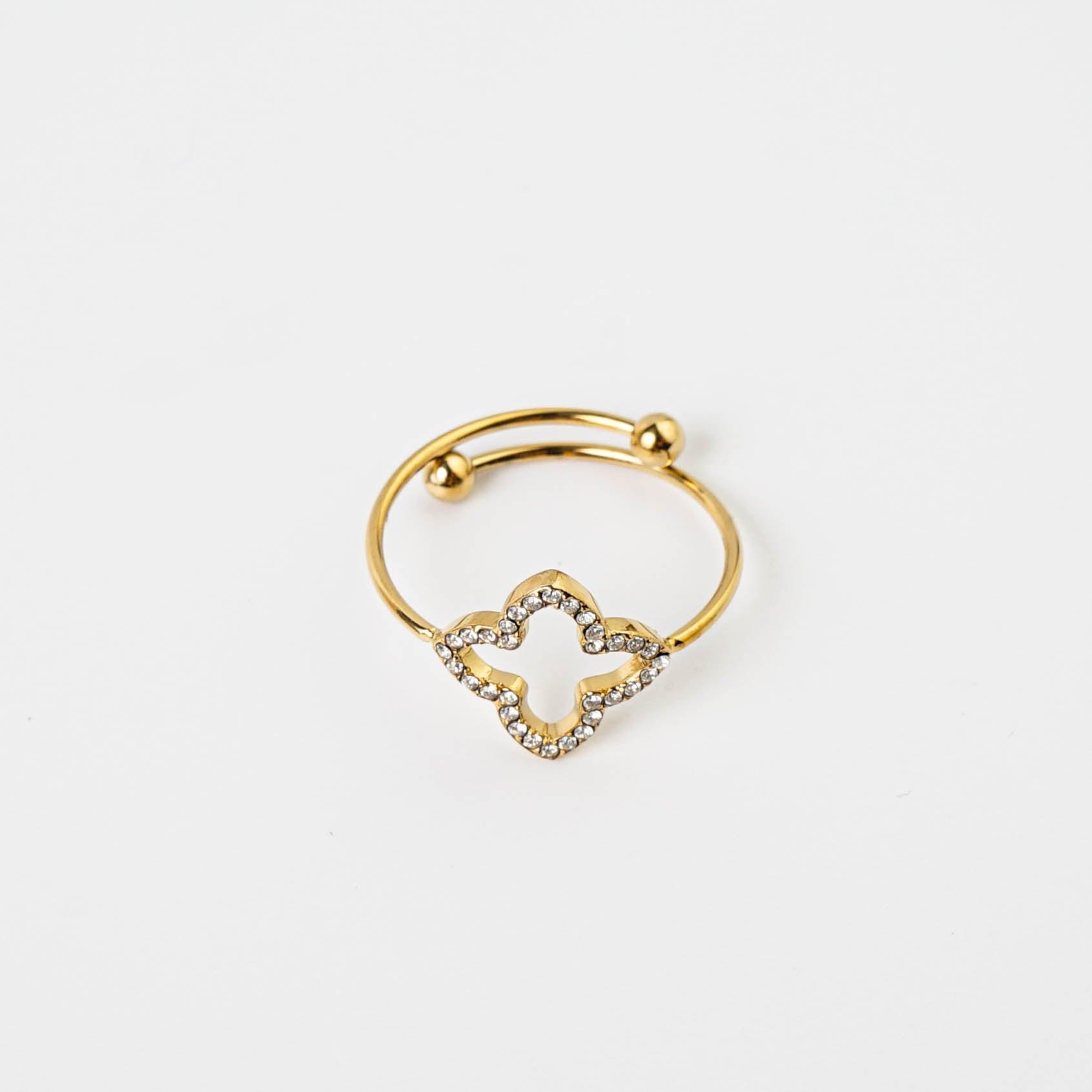 RYTHEM ADJUSTABLE CLOVER RING